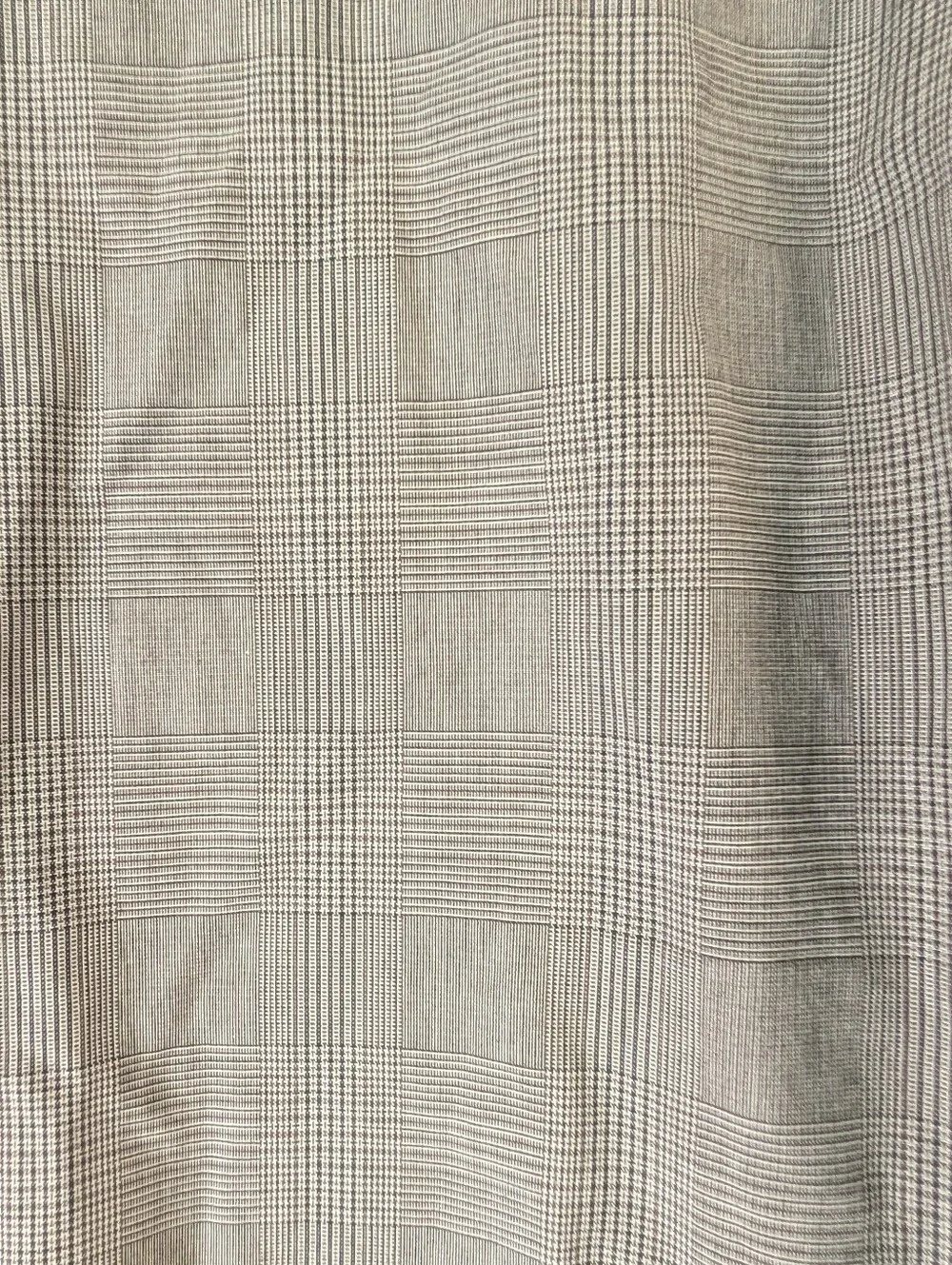 Banana Republic Checkered Bomber Jacket L Gray Pockets Collar Ribbed Cuffs
